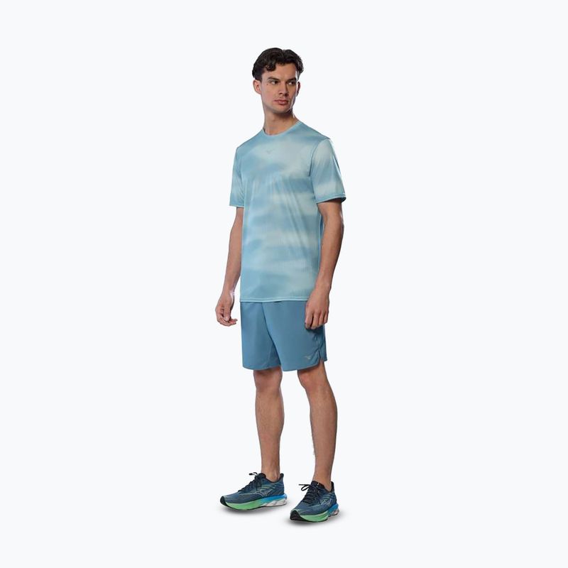 Férfi futópóló Mizuno Core Graphic Tee felhő kék 2