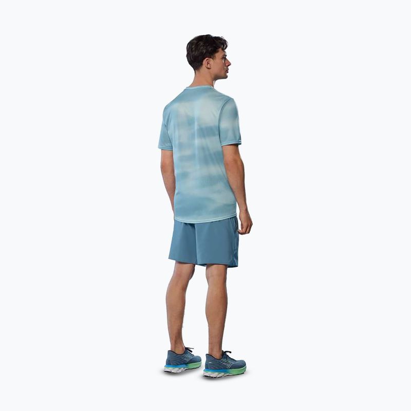 Férfi futópóló Mizuno Core Graphic Tee felhő kék 4