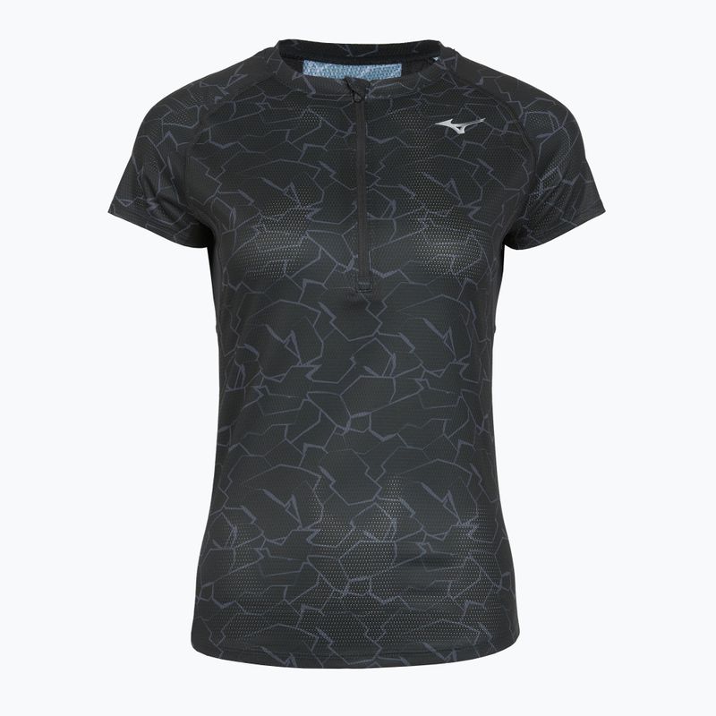 Női futó póló Mizuno Graphic Trail Tee fekete