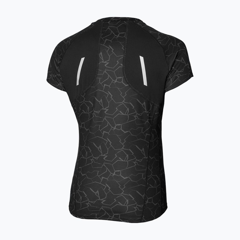 Női futó póló Mizuno Graphic Trail Tee fekete 2