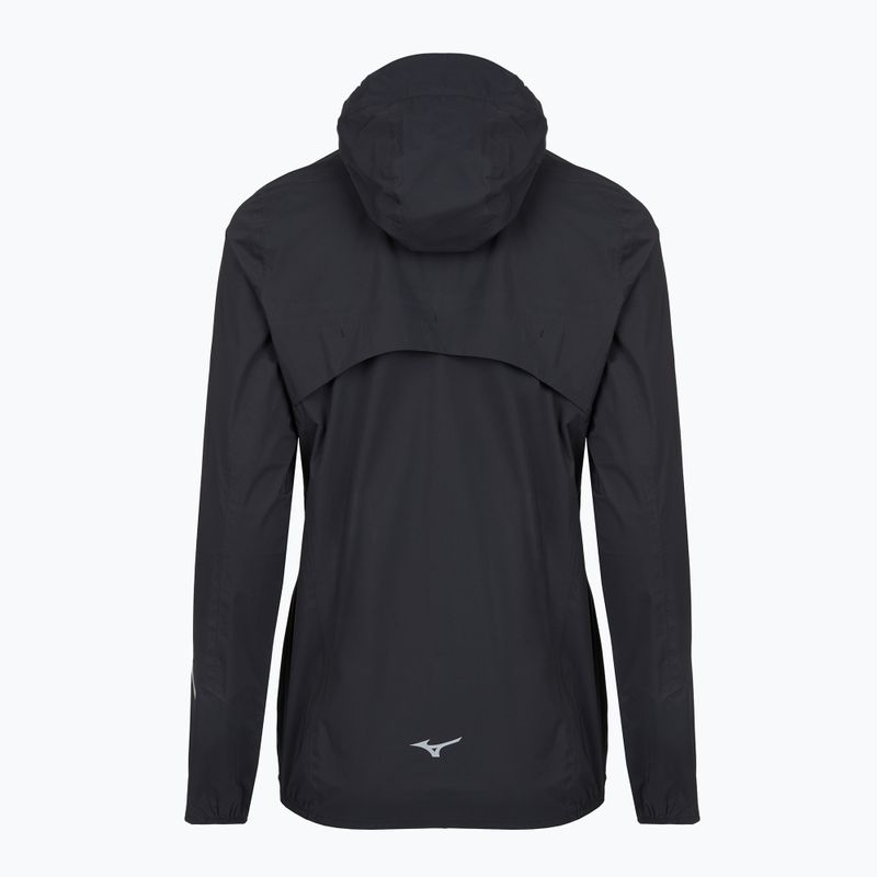 Női futó dzseki Mizuno Waterproof 20K ER fekete 2