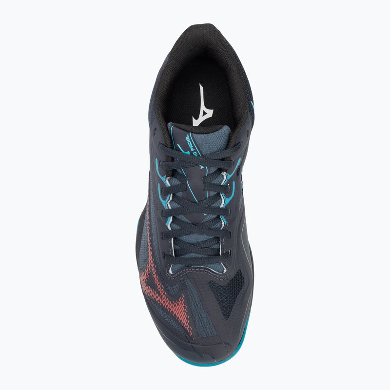 Férfi padel cipő Mizuno Wave Exceed Light 2 Padel salute/ hibiscus/ enamel blue 5