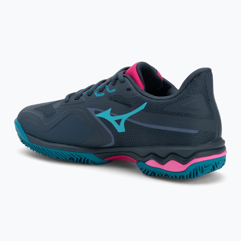 Női padel cipő Mizuno Wave Exceed Light 2 Padel midnight navy/ fuchsia purple/ enamel blue 3