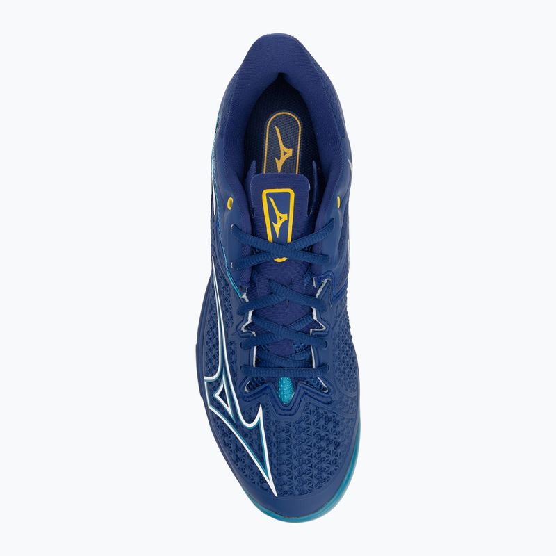 Férfi teniszcipő Mizuno Wave Exceed Tour 6 CC bellwether blue/ white/ fjord blue 5