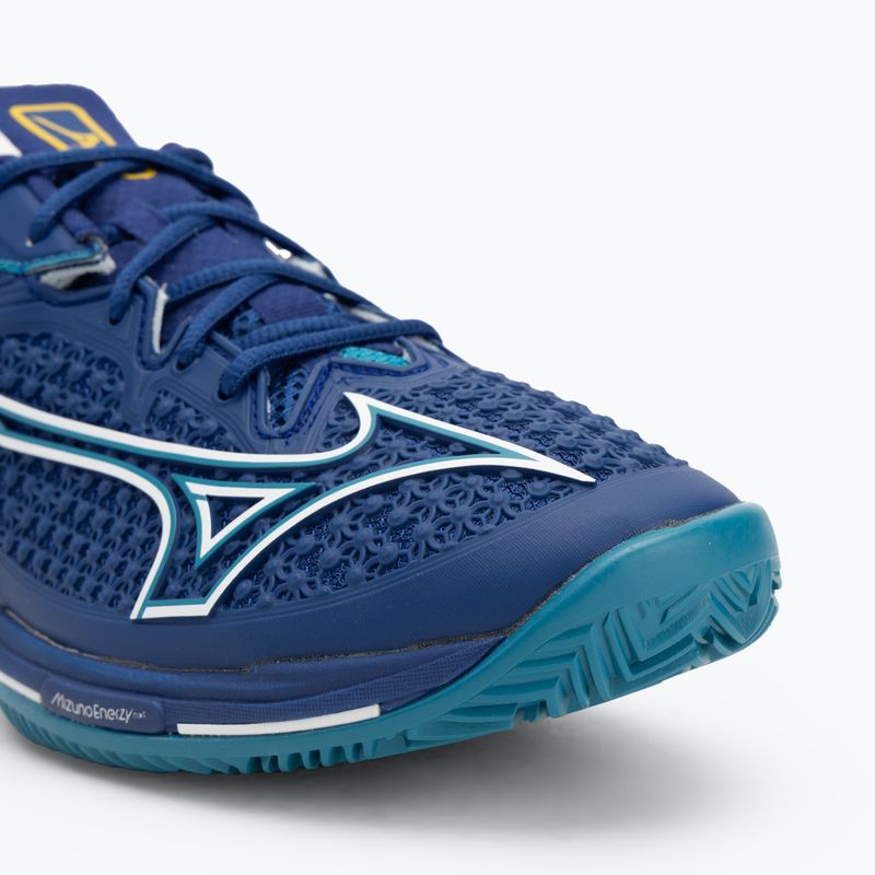 Férfi teniszcipő Mizuno Wave Exceed Tour 6 CC bellwether blue/ white/ fjord blue 7