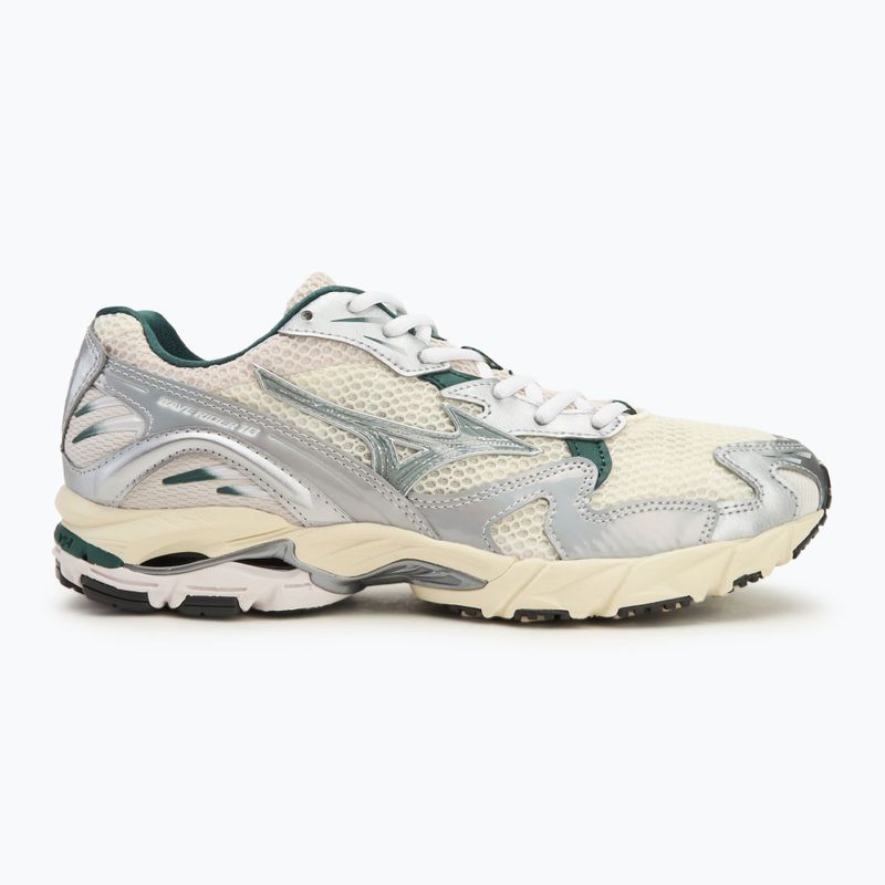 Mizuno Wave Rider 10 cipő mizsnowwhite/ slate/bistrogreen 2