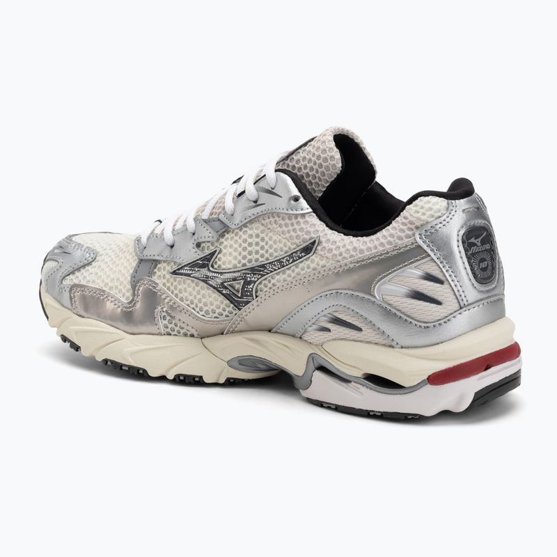 Férfi Mizuno Wave Rider 10 cipő mizuno hófehér/fekete homok/ritmikus piros 3