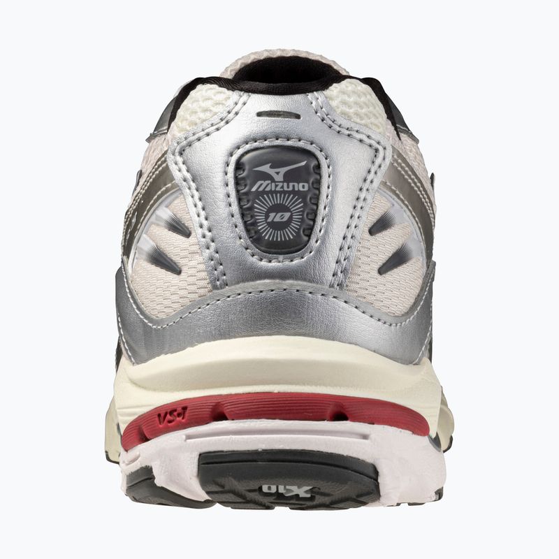 Férfi Mizuno Wave Rider 10 cipő mizuno hófehér/fekete homok/ritmikus piros 3