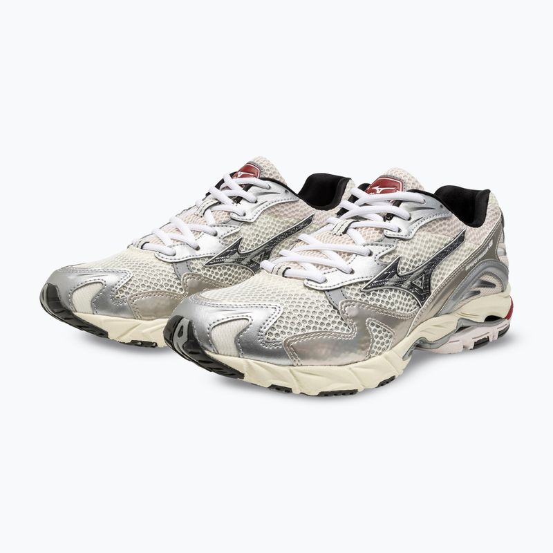 Férfi Mizuno Wave Rider 10 cipő mizuno hófehér/fekete homok/ritmikus piros 6