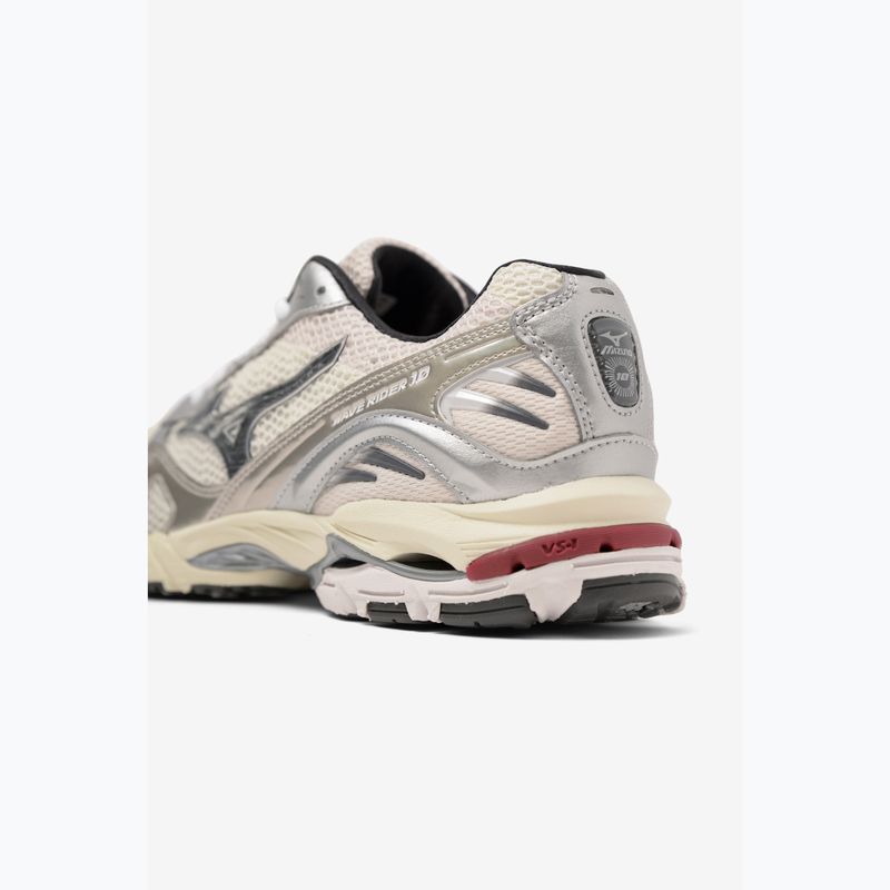 Férfi Mizuno Wave Rider 10 cipő mizuno hófehér/fekete homok/ritmikus piros 8