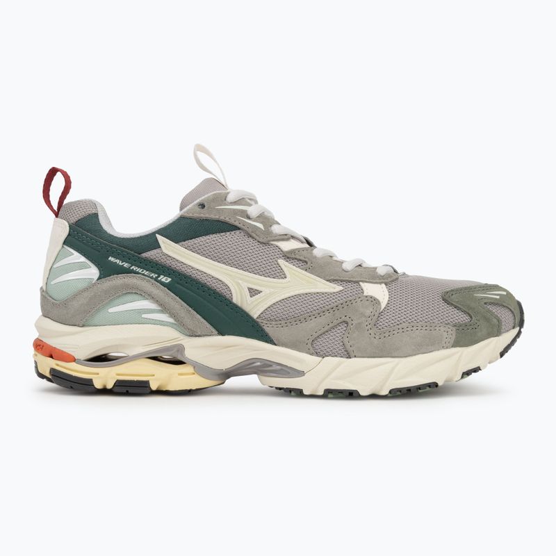 Férfi cipő Mizuno Wave Rider 10 Premium opál szürke/pristine/bistro zöld 2