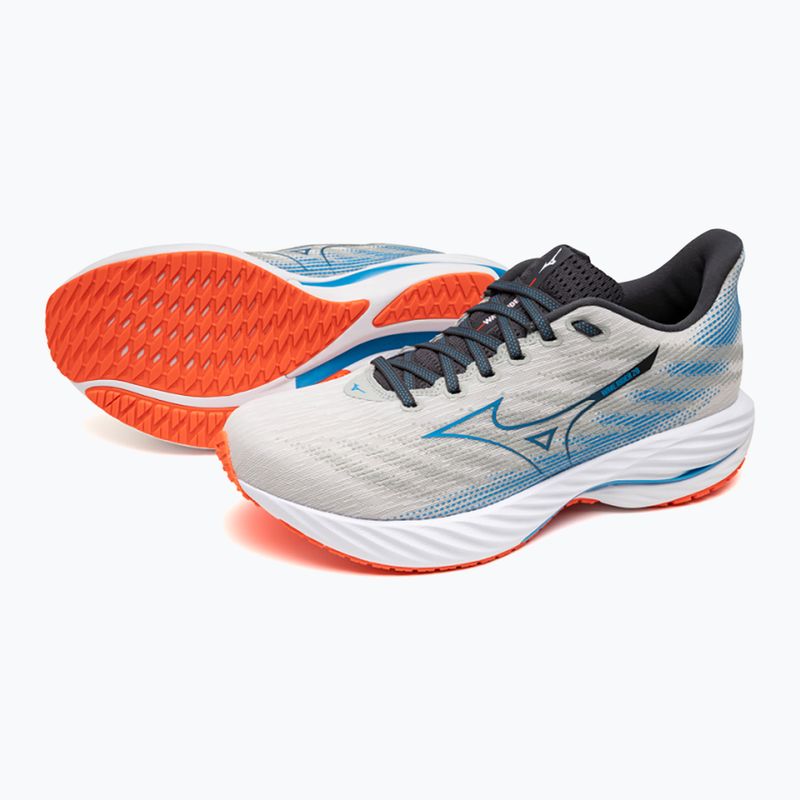 Férfi futócipő Mizuno Wave Rider 28 nimbus cloud/kék pace/igniotion piros 9