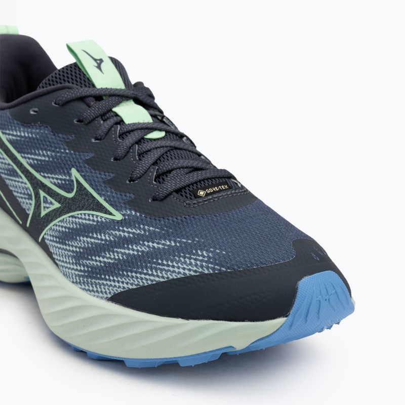 Férfi futócipő Mizuno Wave Rider GTX 2 vintage indigo / neo menta / elöl kék 7