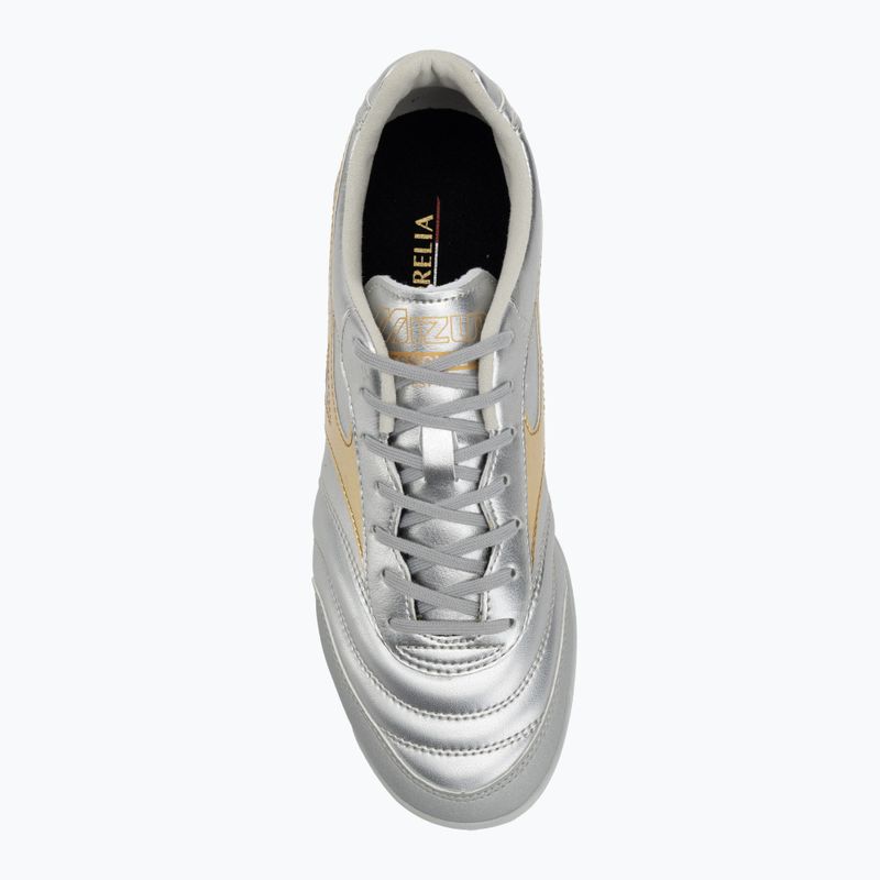 Mizuno Morelia Sala Pro TF férfi futballcipő galaxy ezüst/arany/arany 5