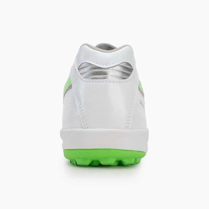 Férfi Mizuno Morelia Sala Elite TF futballcipő fehér/neonzöld/galaxy ezüst 6