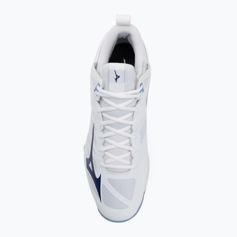 Röplabda cipő Mizuno Wave Dimension Mid fehér/bellwether kék/belairkék 5