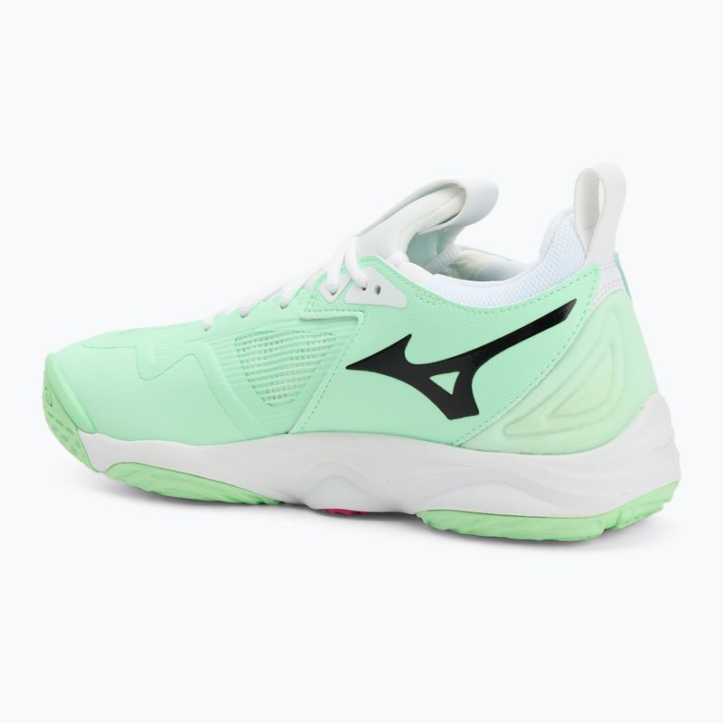 Mizuno Wave Momentum 3 röplabda cipő neo menta/fekete/határkék 3