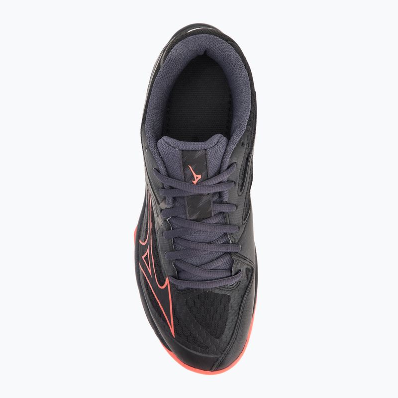 Mizuno Thunder Blade Z röplabdacipő fekete/neonlámpa/páva kék 5