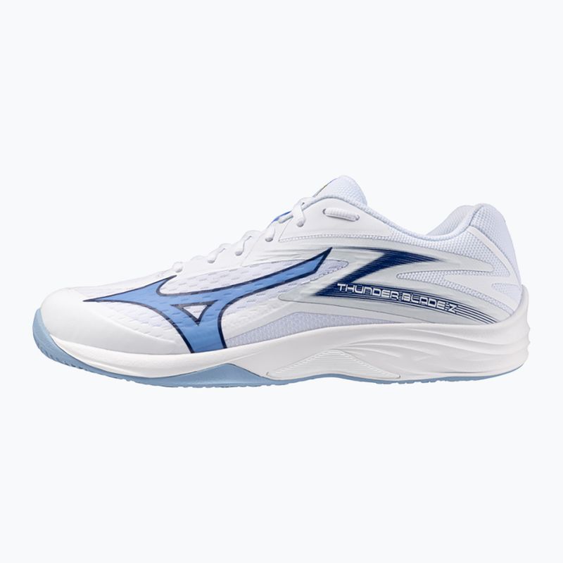 Mizuno Thunder Blade Z röplabda cipő fehér/balwether kék/bel air kék 8