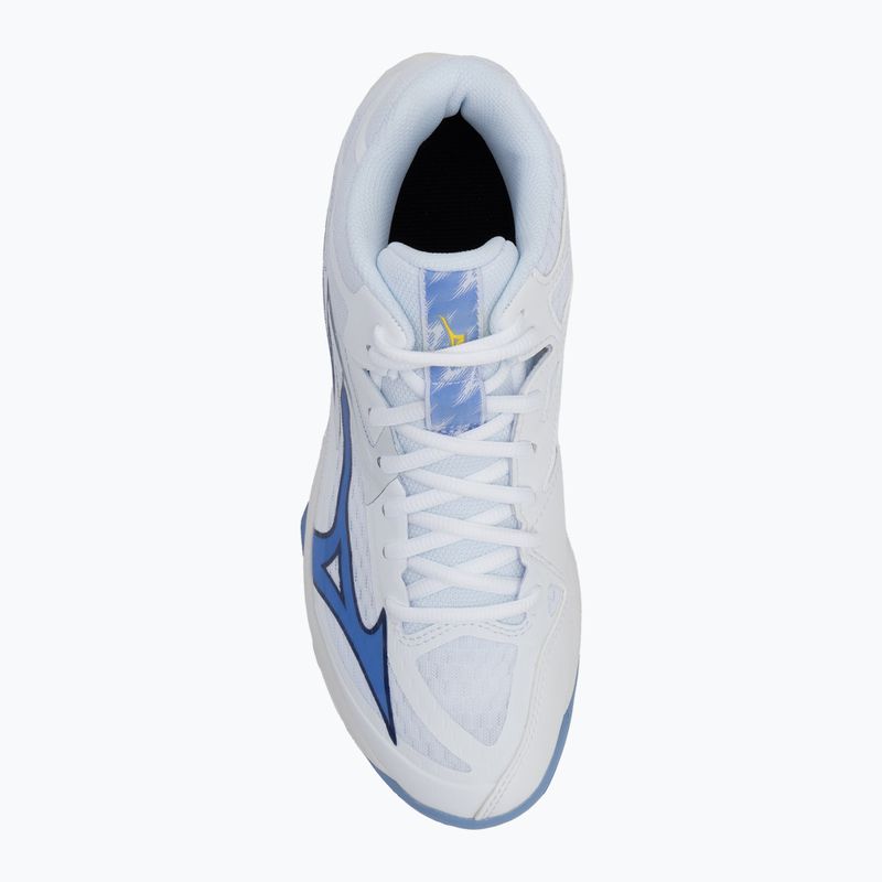 Mizuno Thunder Blade Z Mid röplabdacipő fehér/balwether kék/bel air kék 5