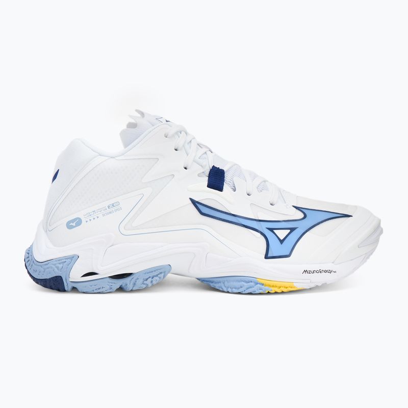 Mizuno Wave Lightning Z8 Mid röplabda cipő fehér/kék/bel air kék/bel air kék 2