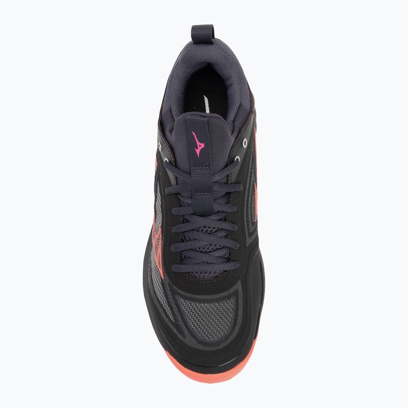 Mizuno Wave Luminous 3 röplabdacipő fekete/neonlámpa/páva kék 5