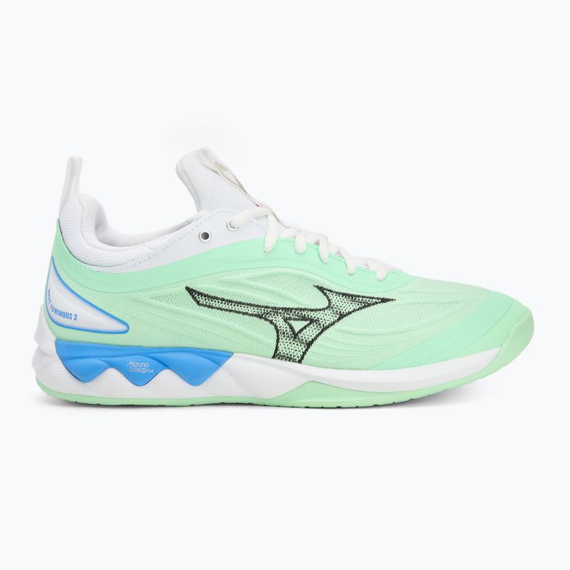 Mizuno Wave Luminous 3 neo menta/fekete/határkék röplabdacipő 2
