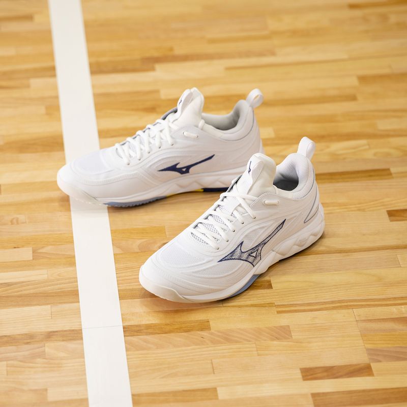 Röplabda cipő Mizuno Wave Luminous 3 fehér/bellwether kék/belairkék 13