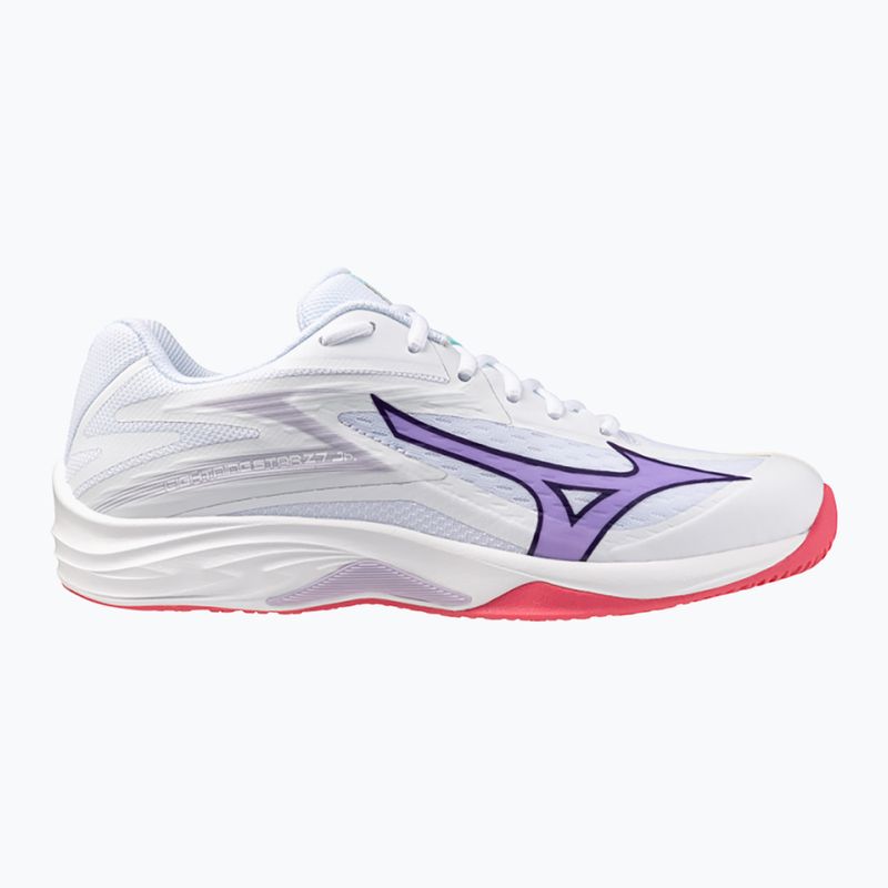 Mizuno Thunder Blade Z fehér/ibolya indigó/kaméleon rózsaszín röplabdacipő 8