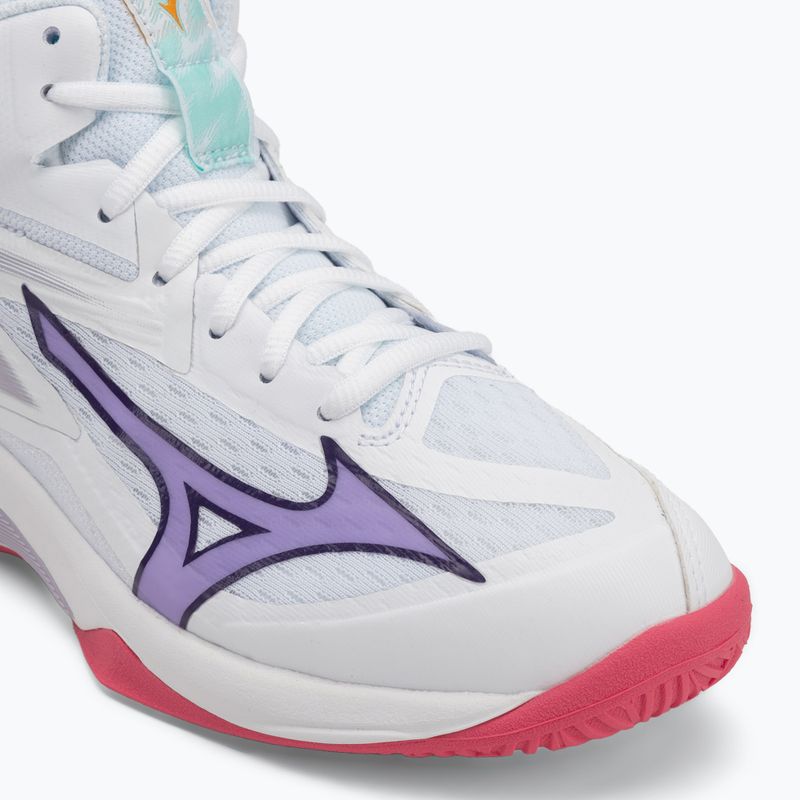 Női röplabda cipő Mizuno Thunder Blade Z Mid fehér/ibolya indigó/camellaros 7