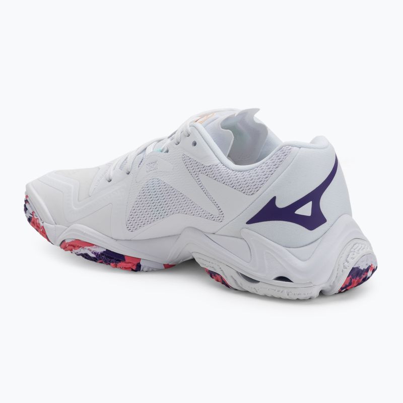 Női röplabda cipő Mizuno Wave Lightning Z8 fehér/ibolya indigó/camelliaros 3