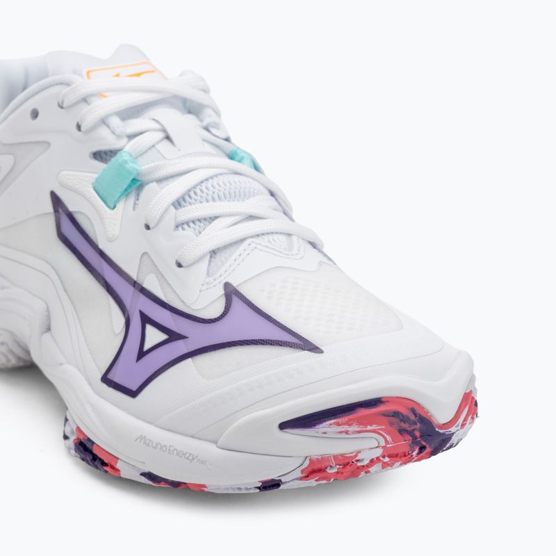 Női röplabda cipő Mizuno Wave Lightning Z8 fehér/ibolya indigó/camelliaros 7
