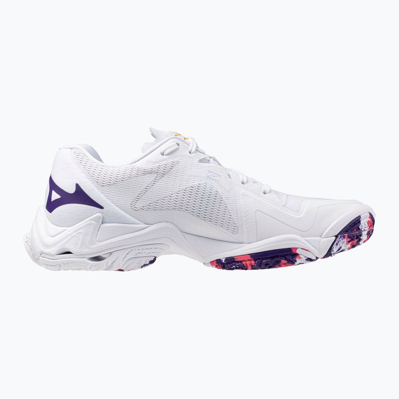 Női röplabda cipő Mizuno Wave Lightning Z8 fehér/ibolya indigó/camelliaros 9