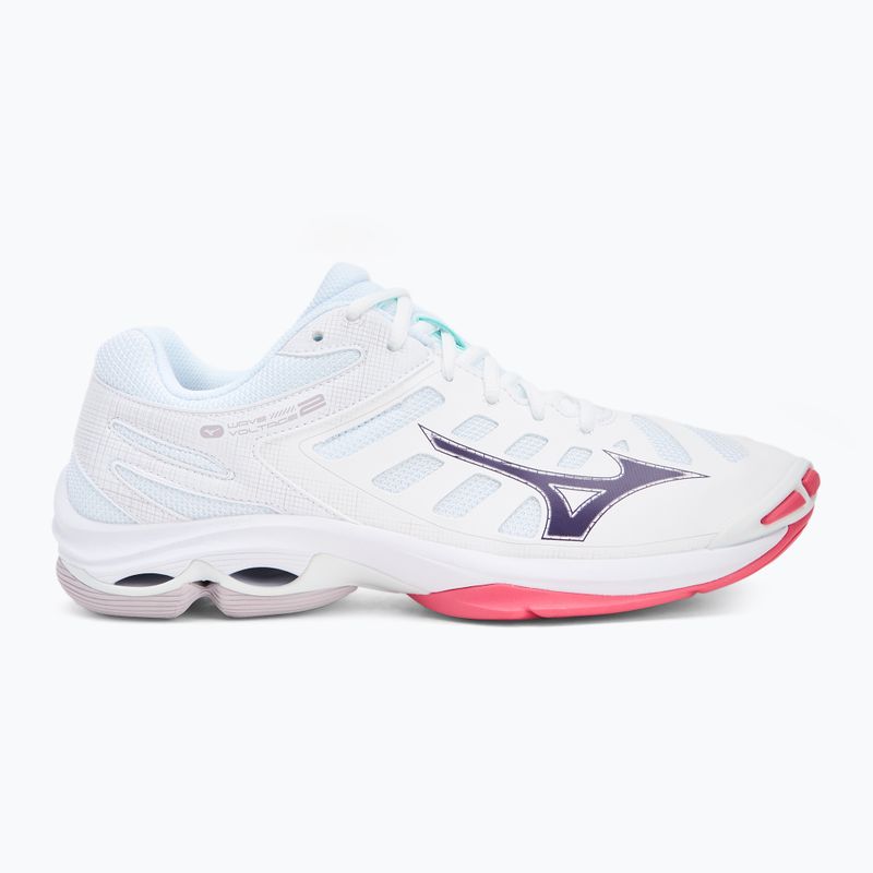 Mizuno Wave Voltage 2 röplabda cipő fehér/ibolya indigó/camellia rose 2