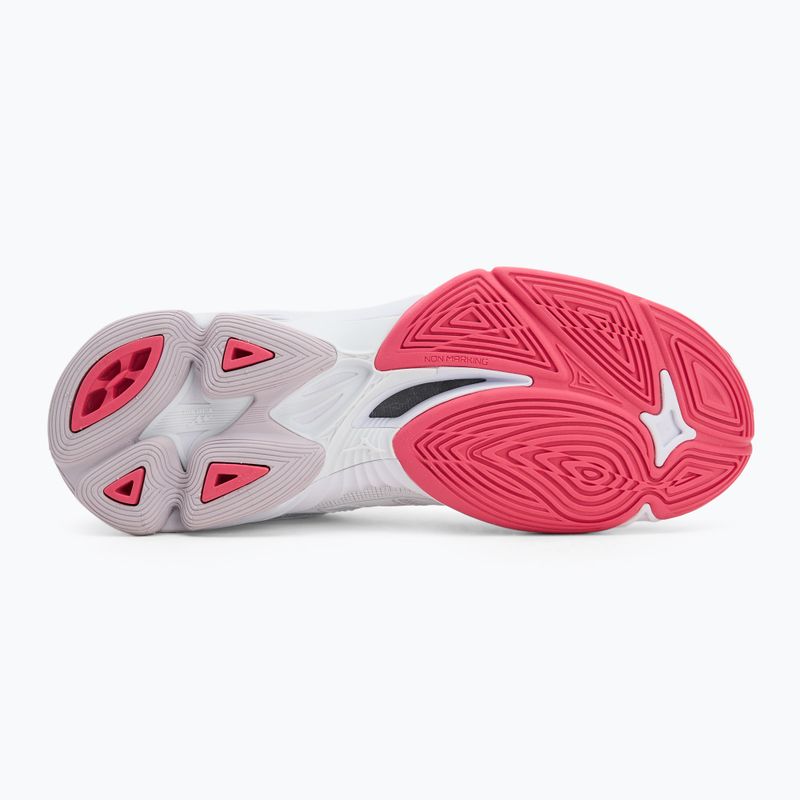 Mizuno Wave Voltage 2 röplabda cipő fehér/ibolya indigó/camellia rose 4