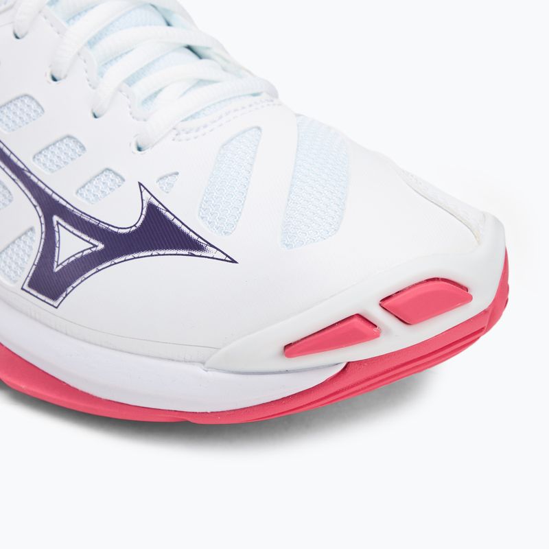 Mizuno Wave Voltage 2 röplabda cipő fehér/ibolya indigó/camellia rose 7