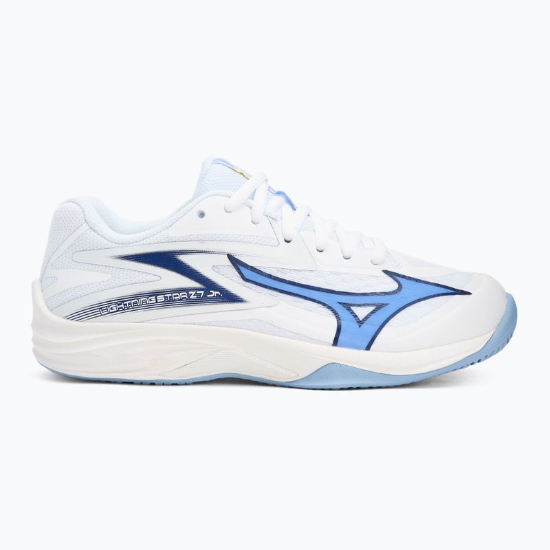 Gyermek röplabda cipő Mizuno Lightning Star Z7 fehér/belwether kék/bel air kék 2