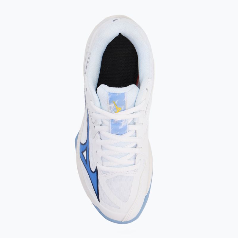 Gyermek röplabda cipő Mizuno Lightning Star Z7 fehér/belwether kék/bel air kék 5