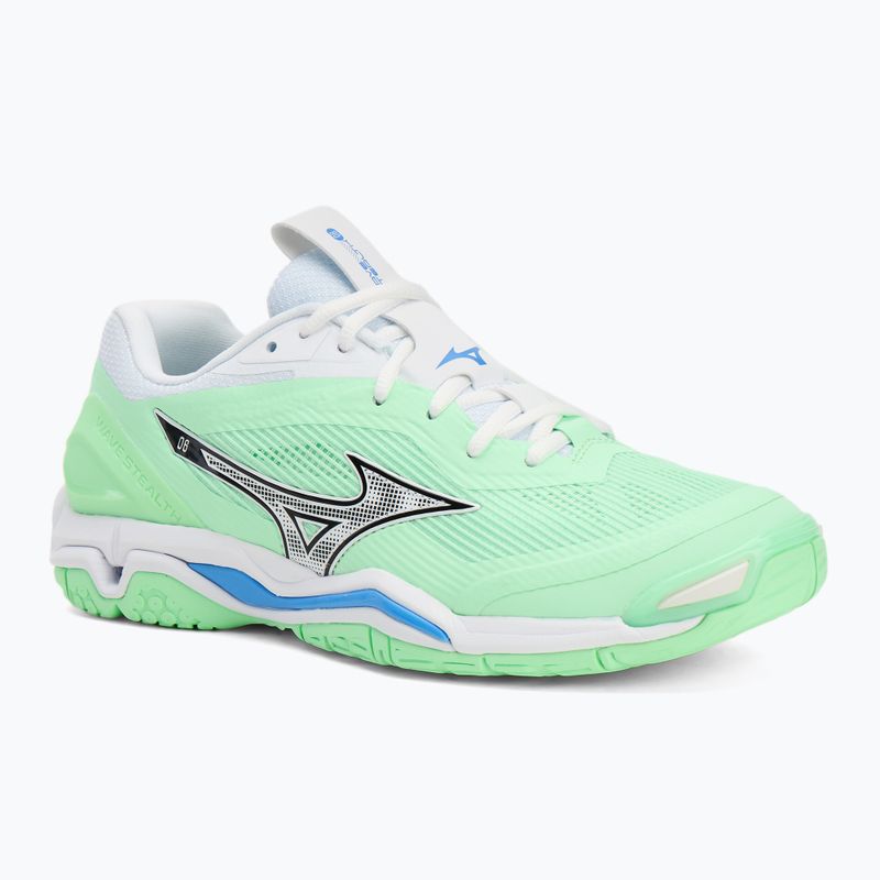 Mizuno Wave Stealth 6 neo menta/fekete/határkék cipő