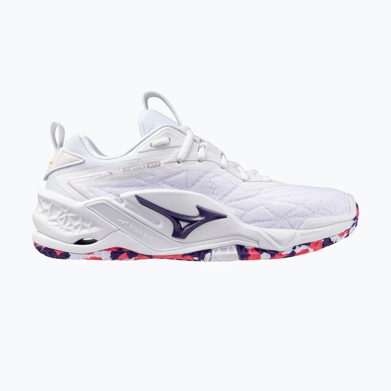 Kézilabda cipő Mizuno Wav Stealth Neo 2 white/violet indigo/camellia rose