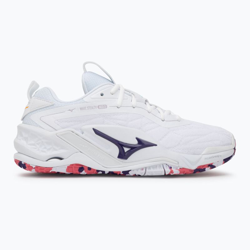 Kézilabda cipő Mizuno Wav Stealth Neo 2 white/violet indigo/camellia rose 2