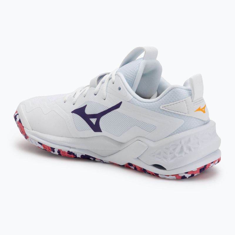 Kézilabda cipő Mizuno Wav Stealth Neo 2 white/violet indigo/camellia rose 3