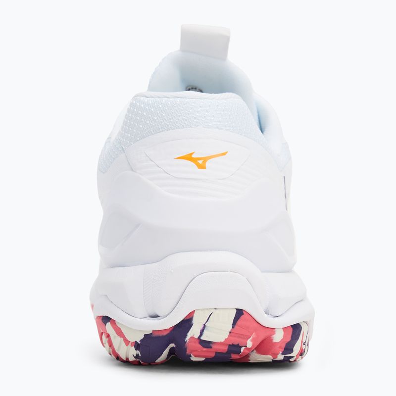 Mizuno Wave Stealth 6 cipő fehér/ibolya indigó/camellia rózsa 6
