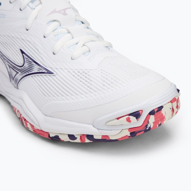 Mizuno Wave Stealth 6 cipő fehér/ibolya indigó/camellia rózsa 7