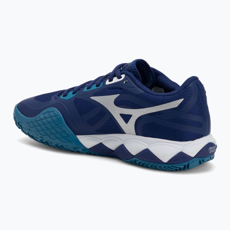 Férfi teniszcipő Mizuno Wave Enforce Tour 2 CC bellwether blue/ white/ fjord blue 3