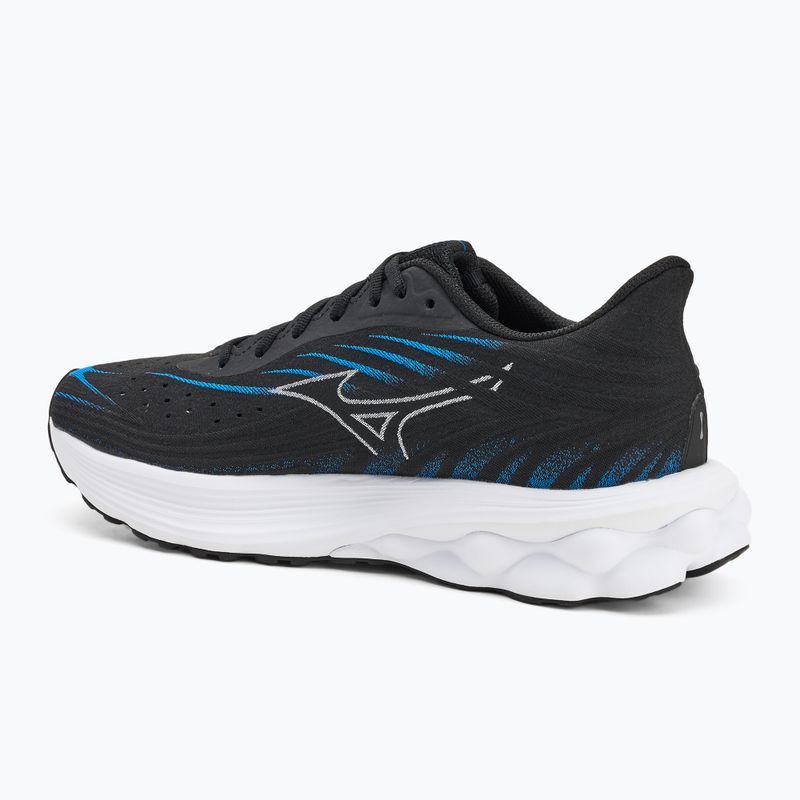Férfi futócipő Mizuno Wave Skyrise 6 fekete/fehér/kék pace 3