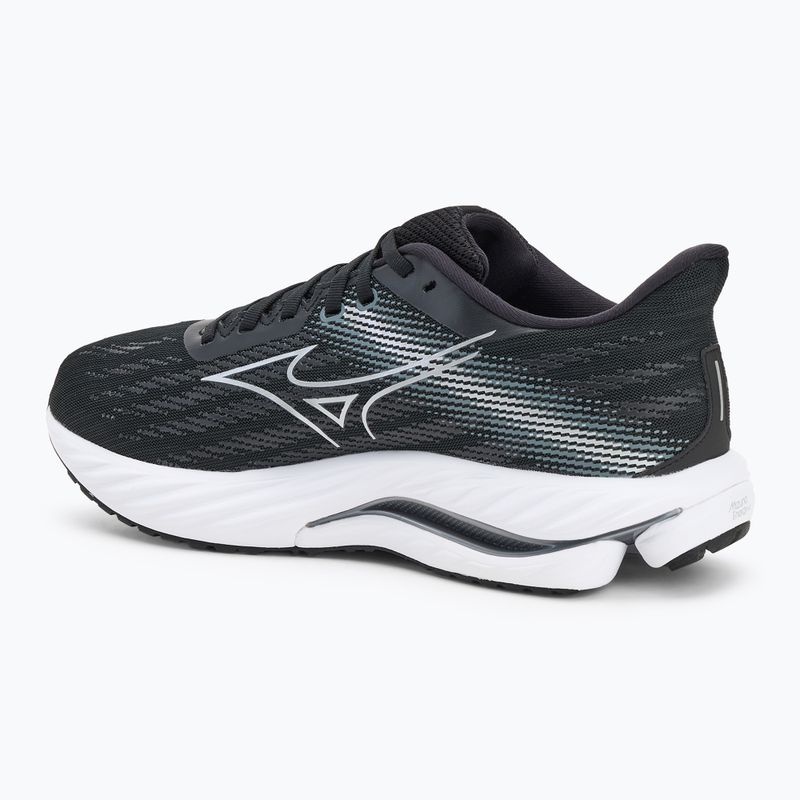 Férfi futócipő Mizuno Wave Inspire 21 2E fekete/ezüst/metál szürke 3
