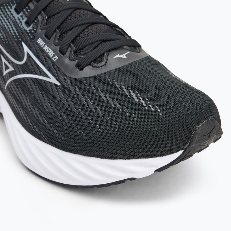 Férfi futócipő Mizuno Wave Inspire 21 2E fekete/ezüst/metál szürke 7