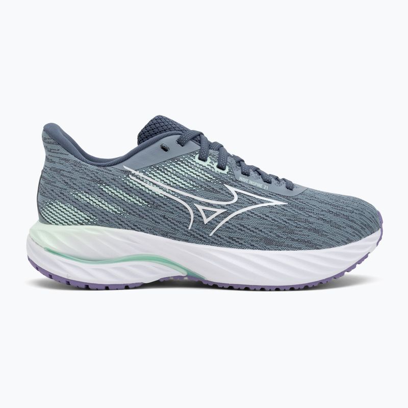 Női Mizuno Wave Inspire 21 futócipő tradewinds/fehér/neo menta 2
