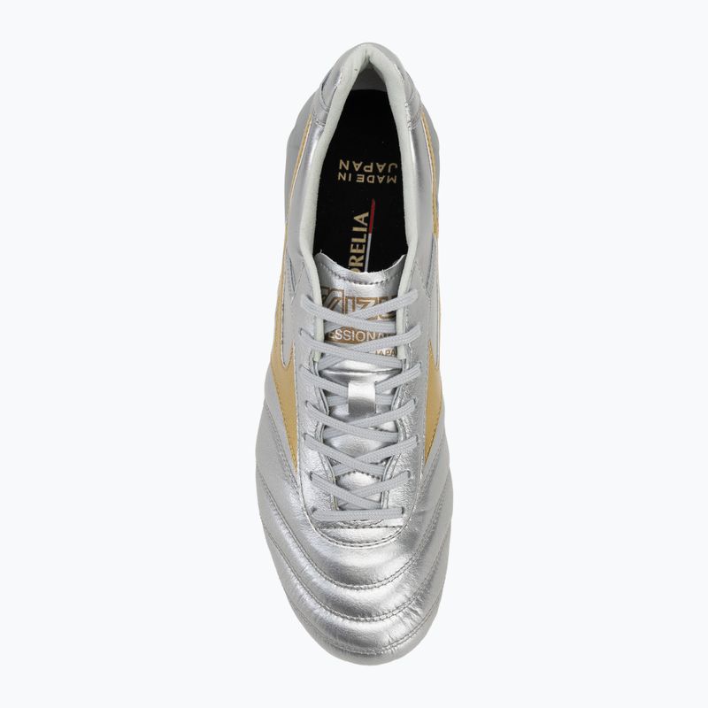 Férfi Mizuno Morelia Dna Japan Md futballcipő galaxy silver/gold/gold/gold 5
